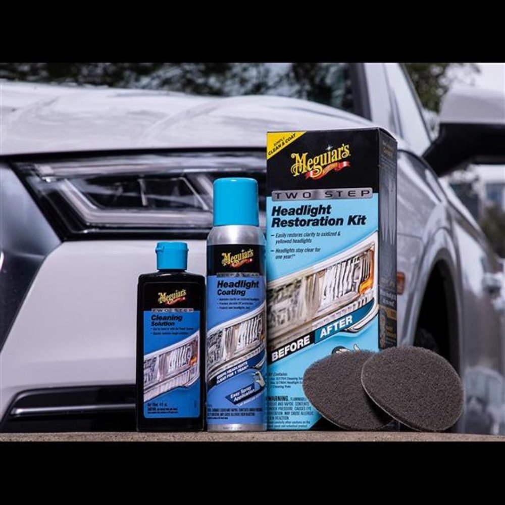 Meguiar's Two Step Headlight Restoration Kit.